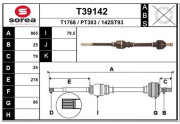 T39142 EAI hnací hriadeľ T39142 EAI