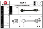 T49004 EAI hnací hriadeľ T49004 EAI