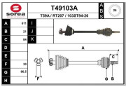 T49103A EAI hnací hriadeľ T49103A EAI