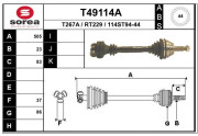 T49114A EAI hnací hriadeľ T49114A EAI