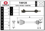 T49125 EAI hnací hriadeľ T49125 EAI