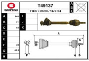 T49137 EAI hnací hriadeľ T49137 EAI