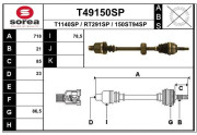 T49150SP Hnací hřídel EAI