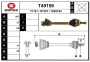 T49159 EAI hnací hriadeľ T49159 EAI