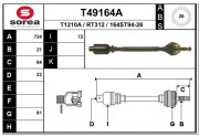 T49164A EAI hnací hriadeľ T49164A EAI