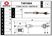 T49166A EAI hnací hriadeľ T49166A EAI