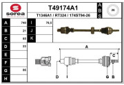 T49174A1 EAI hnací hriadeľ T49174A1 EAI