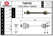 T49193 EAI hnací hriadeľ T49193 EAI