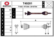 T49201 EAI hnací hriadeľ T49201 EAI