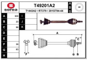 T49201A2 EAI hnací hriadeľ T49201A2 EAI