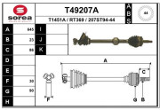 T49207A EAI hnací hriadeľ T49207A EAI