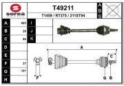 T49211 EAI hnací hriadeľ T49211 EAI