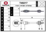 T49217 Hnací hřídel EAI