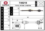 T49218 EAI hnací hriadeľ T49218 EAI