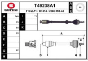 T49238A1 EAI hnací hriadeľ T49238A1 EAI