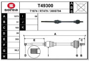 T49300 EAI hnací hriadeľ T49300 EAI