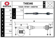 T49346 EAI hnací hriadeľ T49346 EAI