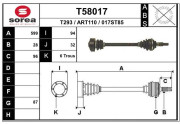 T58017 Hnací hřídel EAI