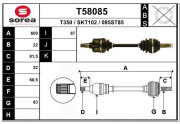 T58085 EAI hnací hriadeľ T58085 EAI