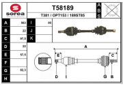 T58189 EAI hnací hriadeľ T58189 EAI