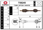 T58245 EAI hnací hriadeľ T58245 EAI