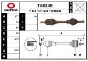 T58249 EAI hnací hriadeľ T58249 EAI