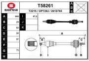 T58261 EAI hnací hriadeľ T58261 EAI