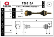 T58316A Hnací hřídel EAI