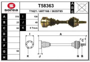 T58363 EAI hnací hriadeľ T58363 EAI