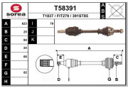 T58391 EAI hnací hriadeľ T58391 EAI