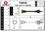 T68036 Hnací hřídel EAI