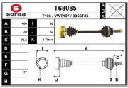 T68085 EAI hnací hriadeľ T68085 EAI