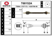 T68152A EAI hnací hriadeľ T68152A EAI