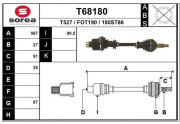 T68180 EAI hnací hriadeľ T68180 EAI