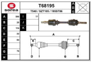 T68195 EAI hnací hriadeľ T68195 EAI