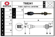 T68241 EAI hnací hriadeľ T68241 EAI