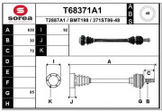 T68371A1 EAI hnací hriadeľ T68371A1 EAI