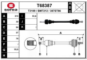 T68387 EAI hnací hriadeľ T68387 EAI