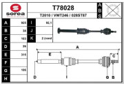 T78028 Hnací hřídel EAI
