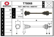 T78068 EAI hnací hriadeľ T78068 EAI