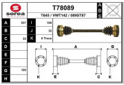 T78089 Hnací hřídel EAI