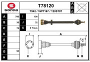 T78120 Hnací hřídel EAI