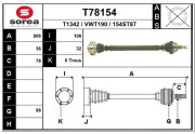 T78154 EAI hnací hriadeľ T78154 EAI