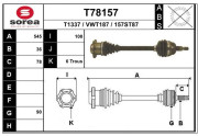 T78157 EAI hnací hriadeľ T78157 EAI