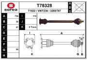 T78328 EAI hnací hriadeľ T78328 EAI