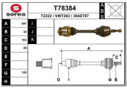 T78384 EAI hnací hriadeľ T78384 EAI