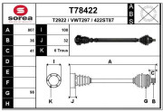 T78422 EAI hnací hriadeľ T78422 EAI