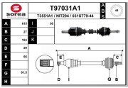 T97031A1 EAI hnací hriadeľ T97031A1 EAI