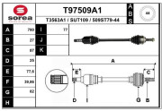 T97509A1 EAI hnací hriadeľ T97509A1 EAI