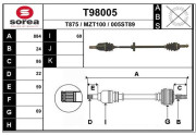 T98005 Hnací hřídel EAI